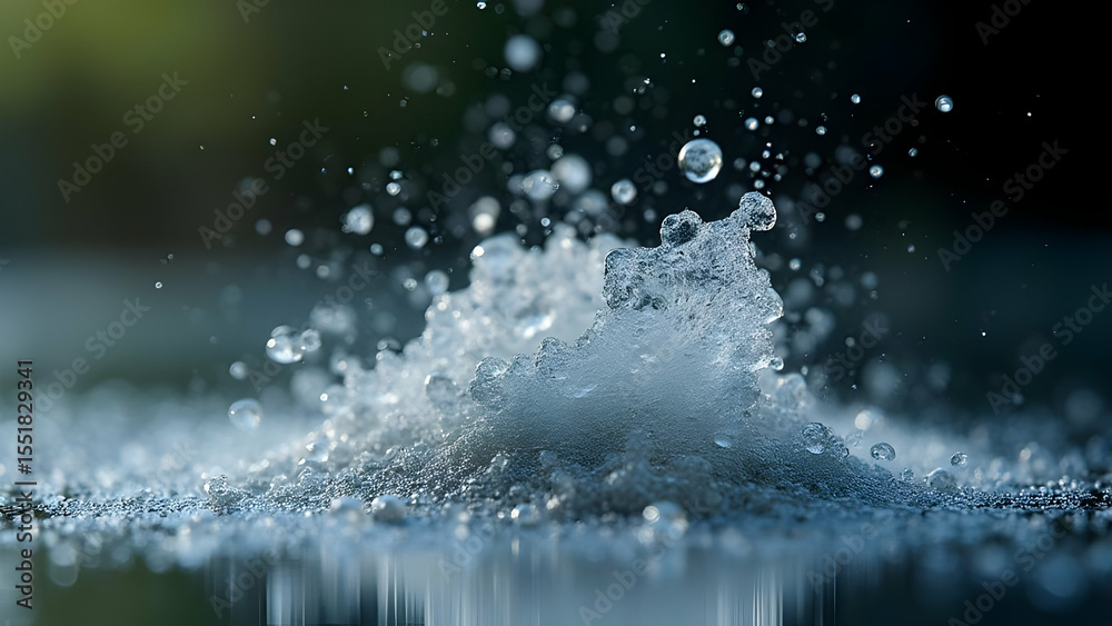 custom made wallpaper toronto digitalA close up of water droplets splashing in the air