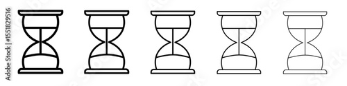Hourglass icon simple illustration logo art