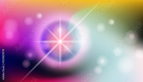 Abstract vector illustration in trendy “blurry gradients” style, featuring soft, rounded shapes in vibrant purple, blue, pink, yellow, and orange. Modern and popular for digital backgrounds and UI.