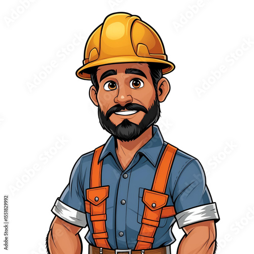 happy construction worker