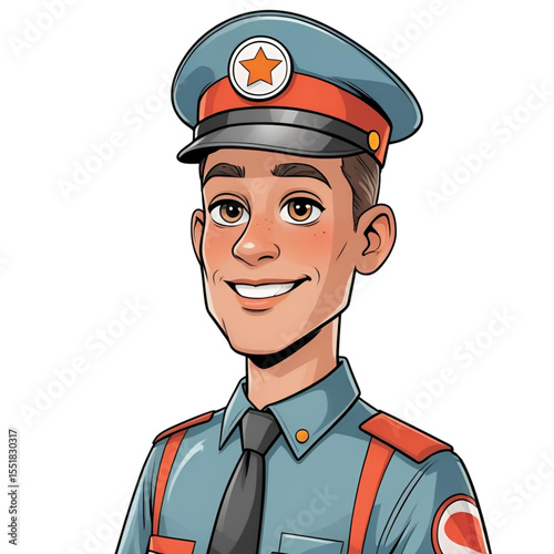 portrait of policeman