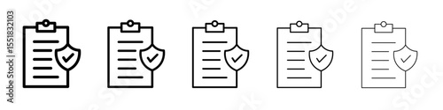 Insured icon simple illustration logo art