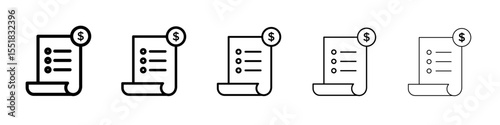 Invoice icon simple illustration logo art