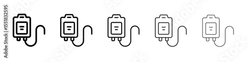 IV bag icon simple illustration logo art