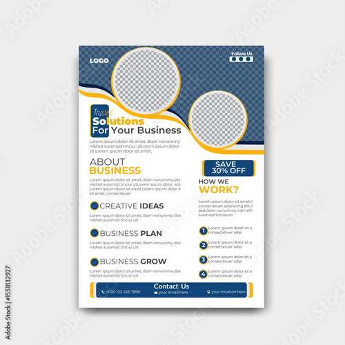 Modern Business Flyer Template – Clean and Professional Corporate Design.