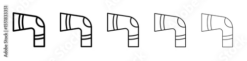 Knee Orthopedic Brace icon simple illustration logo art