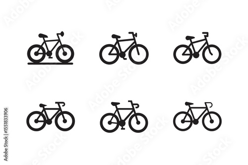 outline vector illustration of a bicycle