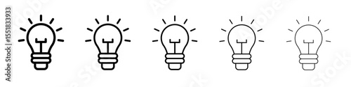 Lamp icon simple illustration logo art