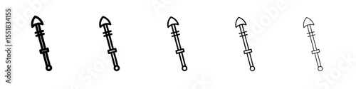 lance icon simple illustration logo art