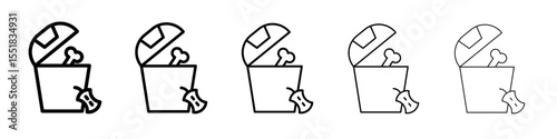 Leftovers Disposal icon simple illustration logo art