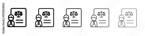 Legal advice icon simple illustration logo art