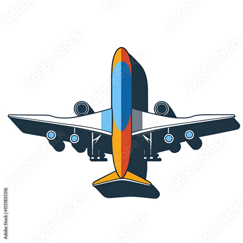 vector illustration of airplane