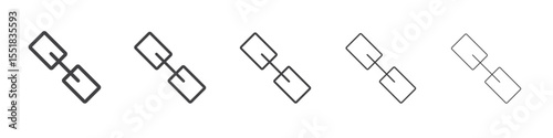 Link icon simple illustration logo art