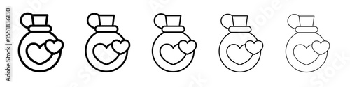 Love Elixir icon simple illustration logo art