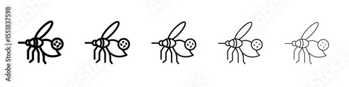 malaria icon simple illustration logo art