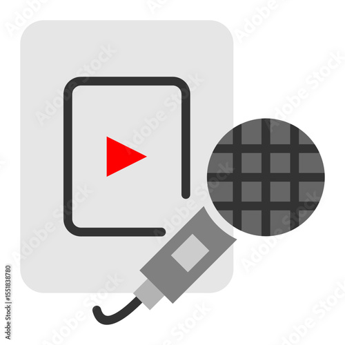 Content Creator Flat Icon