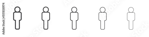 Man icon simple illustration logo art