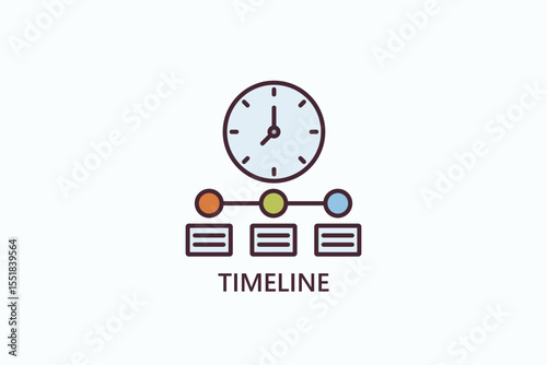 Timeline Icon Or Logo Isolated Illustration