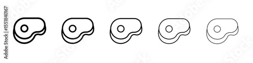 meat icon simple illustration logo art