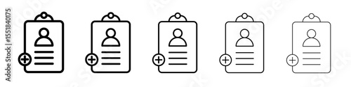 Medical check-up icon simple illustration logo art