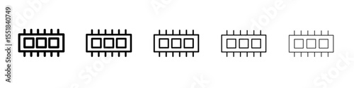 memory, ram icon simple illustration logo art