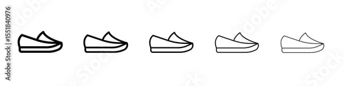 Men Shoes Icon simple illustration logo art