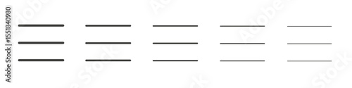 Menu icon simple illustration logo art