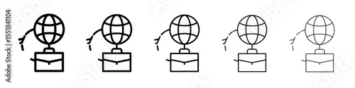 MICE tourism icon simple illustration logo art