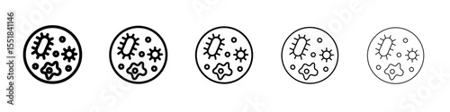 Microorganism icon simple illustration logo art