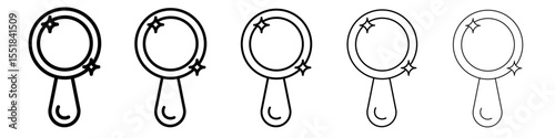 mirror Icon simple illustration logo art