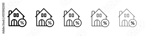 Mortgage icon simple illustration logo art