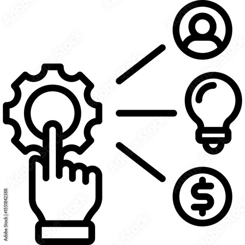 Resource Allocation Icon