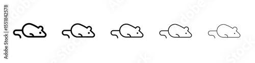 mouse animal icon simple illustration logo art