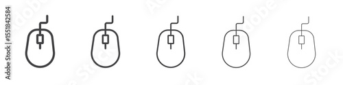 Mouse icon simple illustration logo art