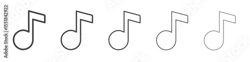 Music icon simple illustration logo art