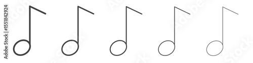 Music icon simple illustration logo art