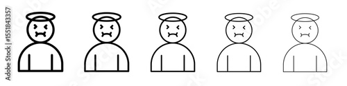 Nausea icon simple illustration logo art