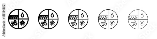 Natural resources icon simple illustration logo art