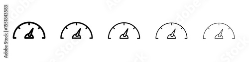 Network speed test icon simple illustration logo art