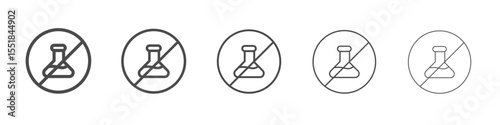 No toxic liquids sign icon simple illustration logo art