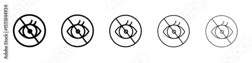 No view icon simple illustration logo art