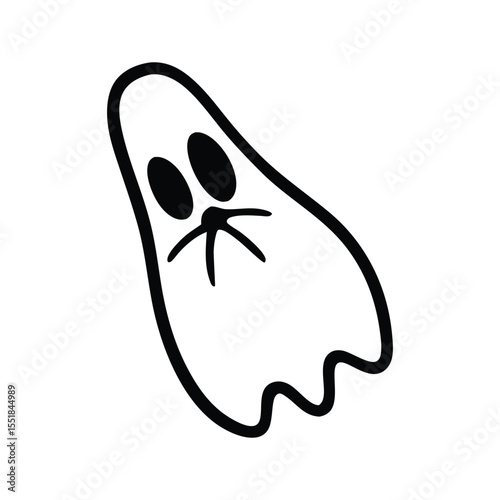 halloween witch with a broom vector art