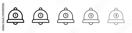 Notification icon simple illustration logo art