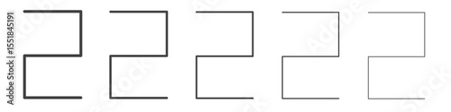 Number icon simple illustration logo art