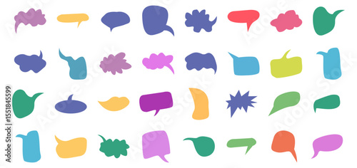 Chat Bubble Icon for Message or Communication Flat Design