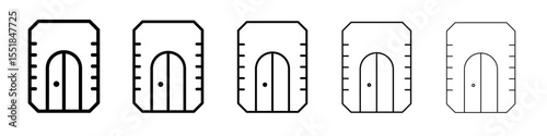 Pencil sharpener icon simple illustration logo art