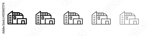 Penthouse icon simple illustration logo art