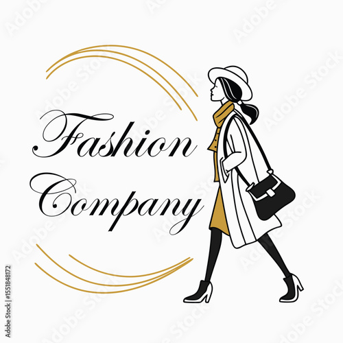 Fashion Company Illustration Logo Design