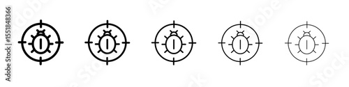 Pest control icon simple illustration logo art