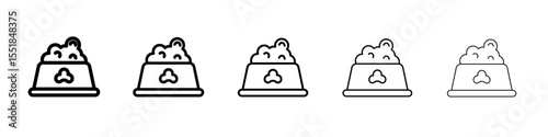 Pet food icon simple illustration logo art